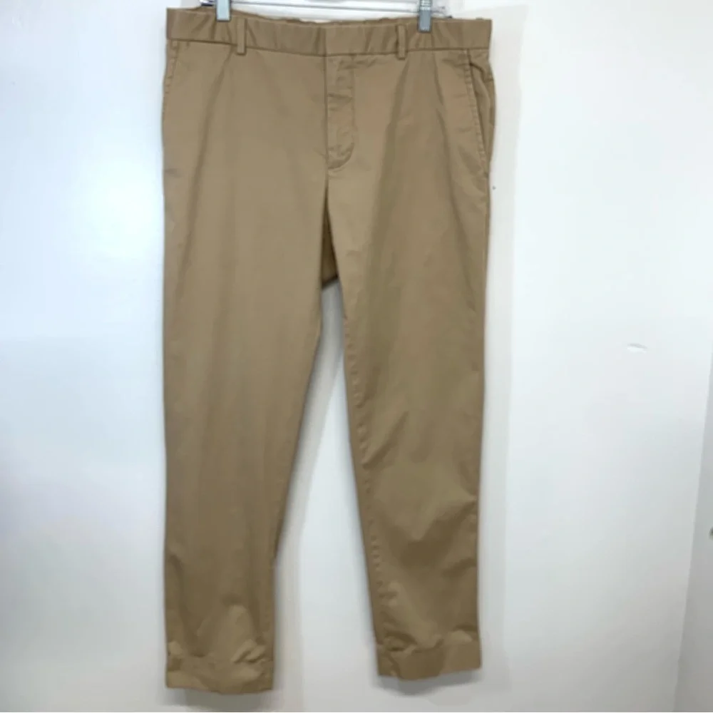 Polo Ralph‎ Lauren Chino Pants Men 36 Khaki Cuffed Beige Business Casual Work